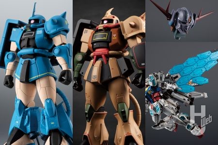 MSVの人気機体「ロバート・ギリアム専用高機動型ザクII」&「ザク・デザートタイプ」がROBOT魂で立体化！超合金「グラスフェザー」にはジオングの頭部が付属