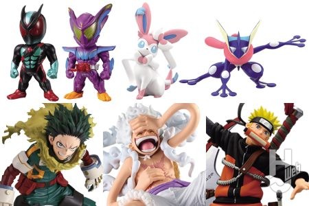 食玩にカロス地方のポケモンが集合！ 新作プライズフィギュアは「緑谷出久」「ルフィ」など人気ジャンプキャラがラインナップ