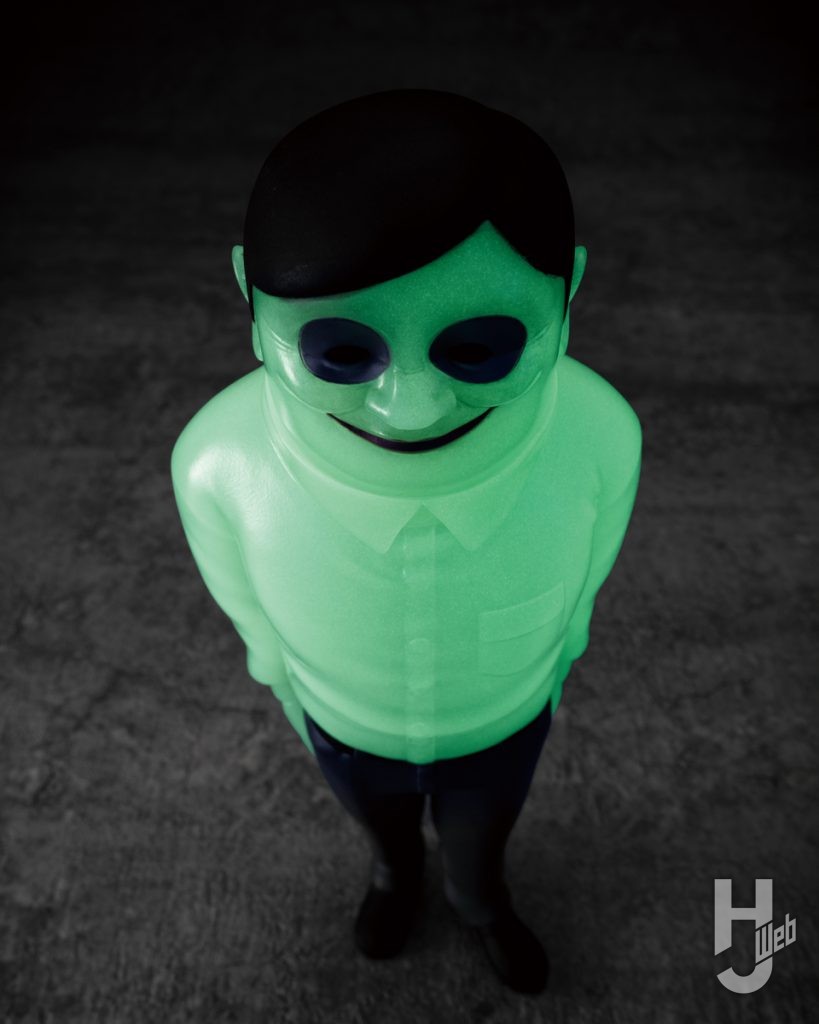 蓄光のセルポ星人のソフビフィギュアのメイン画像