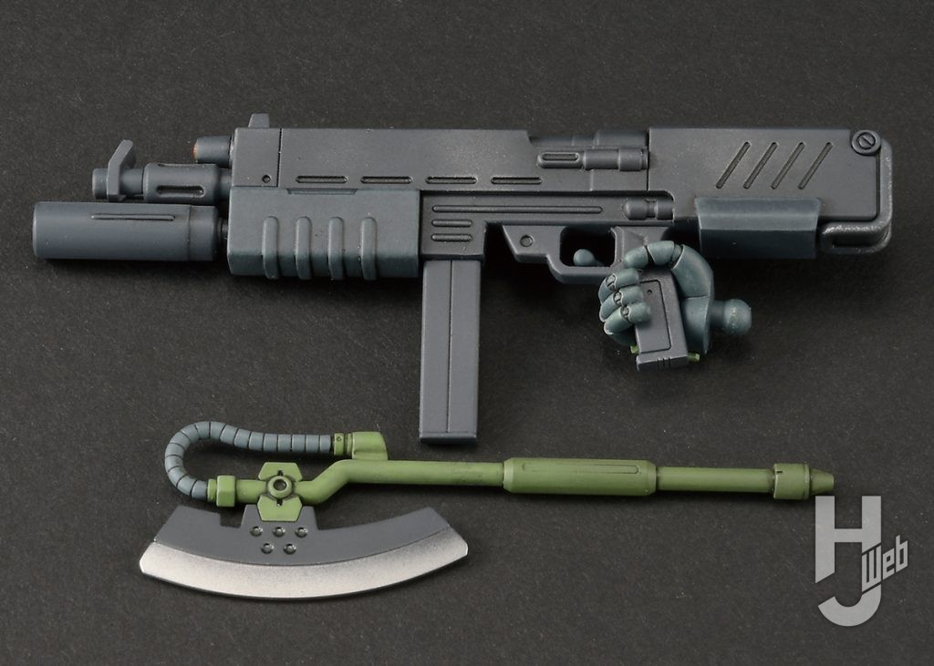 ザクⅡ改のプラモデルの武器パーツの画像