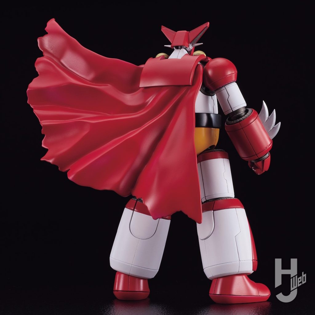 ゲッター１のプラモデルの硬質プラ成型マントの画像