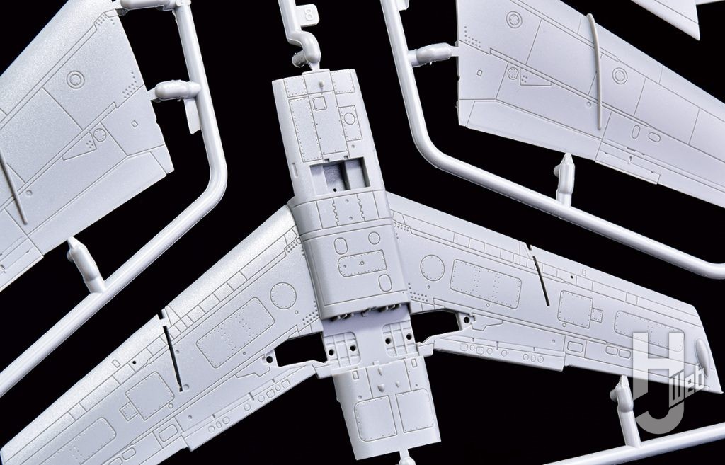 PLATZ JASDF 1/72 SCALE T-1B JET TRAINER　尾翼ランナー　拡大