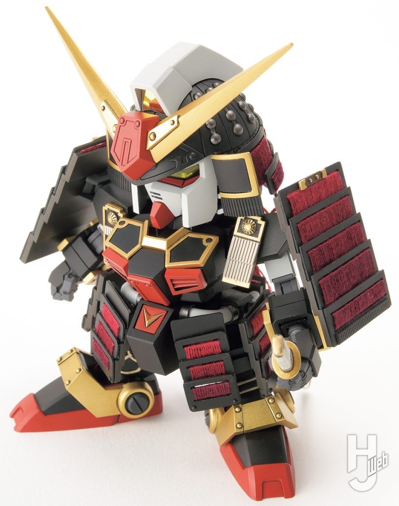 imapresso製作「武者頑駄無-黒漆塗赤糸威大鎧」俯瞰横寄