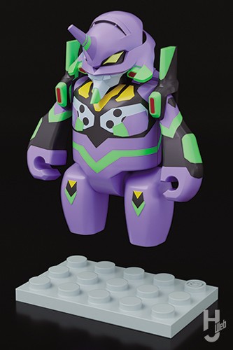 BRICKROID エヴァンゲリオン初号機と専用台座の画像