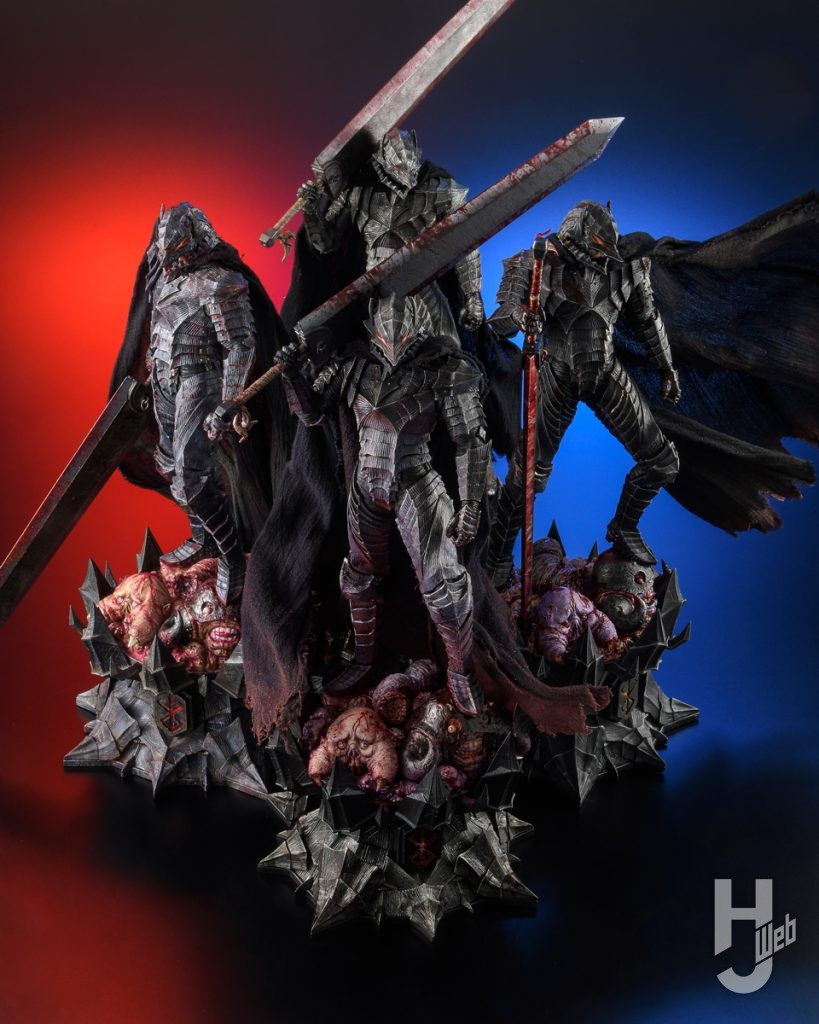 ガッツのプラモデル3作例の画像