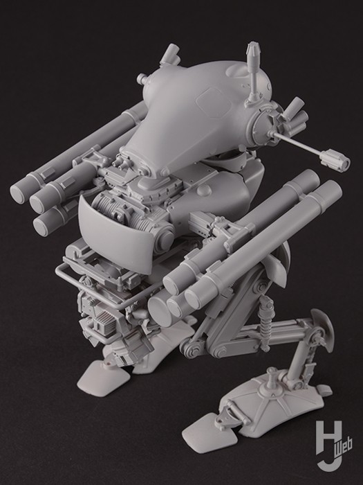 ARTPLA マシーネンクリーガー 陸戦ガンスの原型の背面側の画像