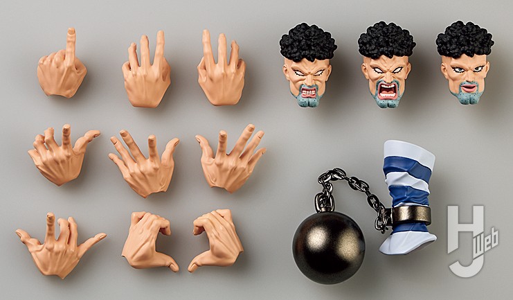 リボルテック アメイジング・ヤマグチ ぷりぷりプリズナーの付属パーツ一覧の画像