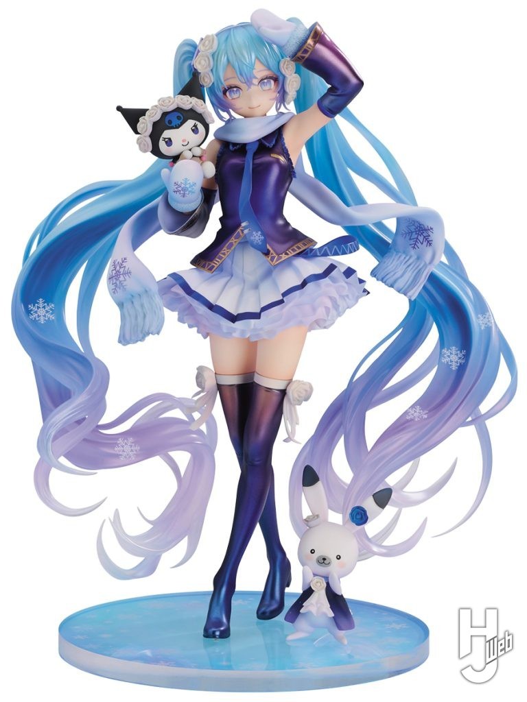 雪ミク×クロミのフィギュアの画像