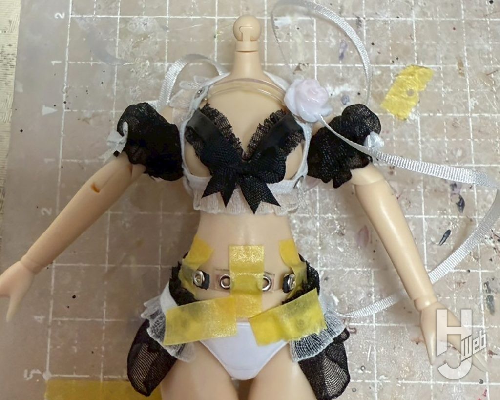 プラモデルの衣装製作の画像その8