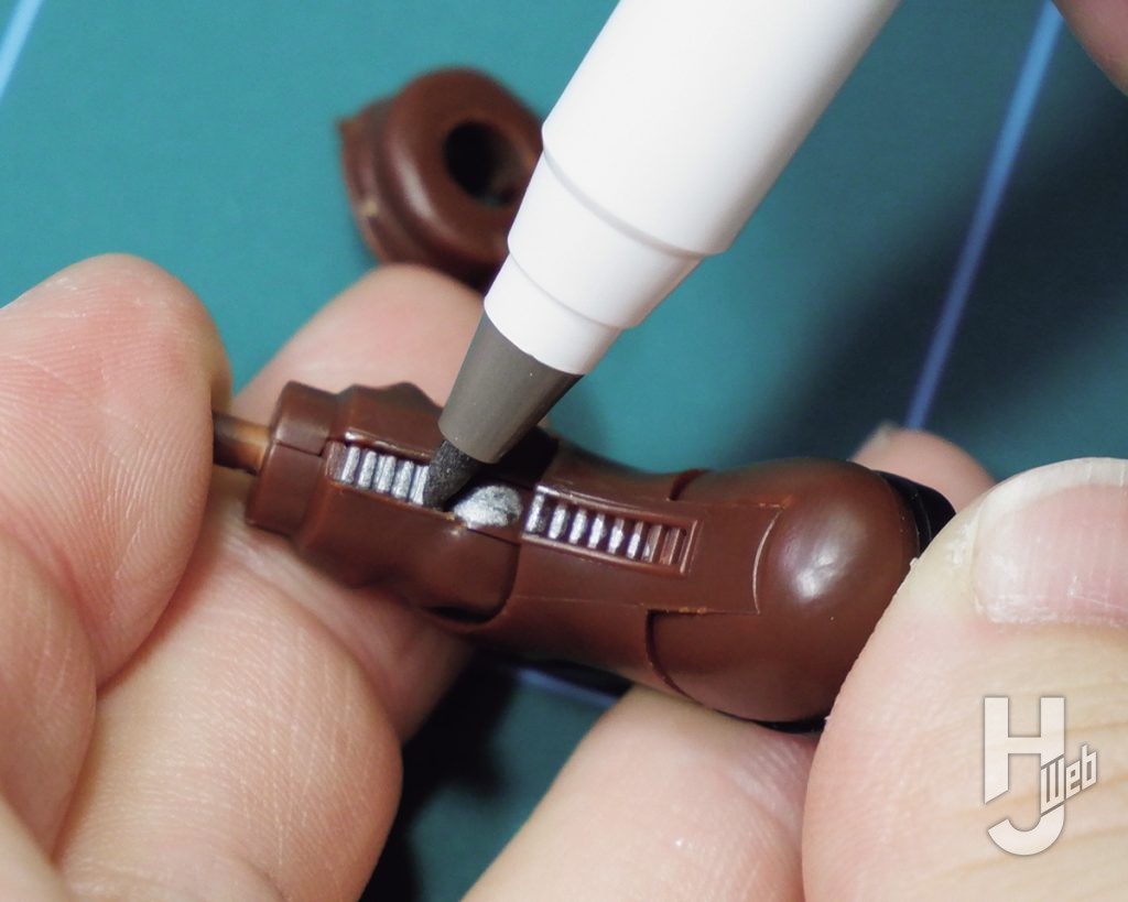 クラウド・ストライフのプラキットの武器パーツの製作の画像その6