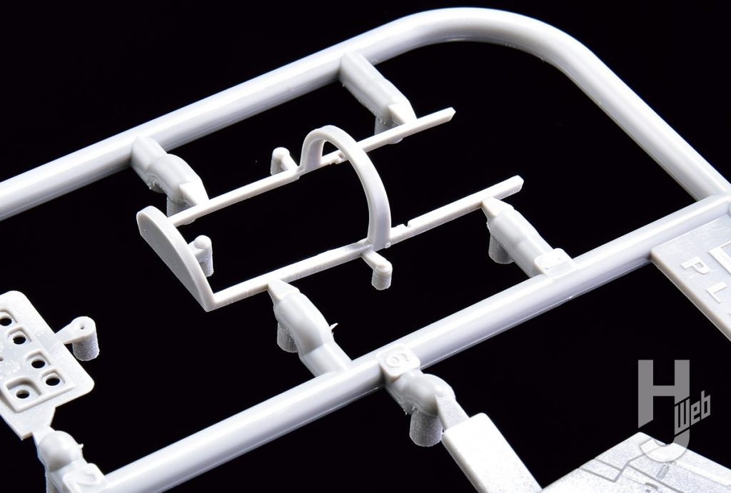 PLATZ JASDF 1/72 SCALE T-1B JET TRAINER　キャノピーフレーム　拡大