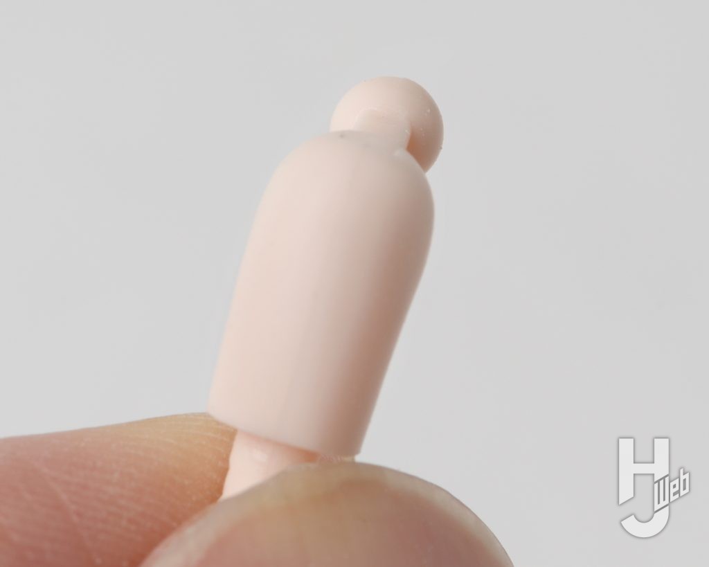 ガールズプラモの肌パーツの合わせ目消しの画像その7