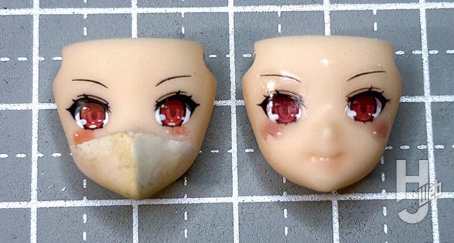 アイリス・シャドウルージュ
フェイスパーツの製作過程