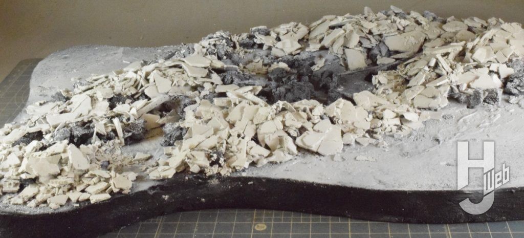 透明怪獣ネロンガ
ジオラマ製作過程3