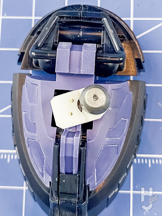 MS-09 リック・ドム ガイア機/オルテガ機
脚改造(塗装前)