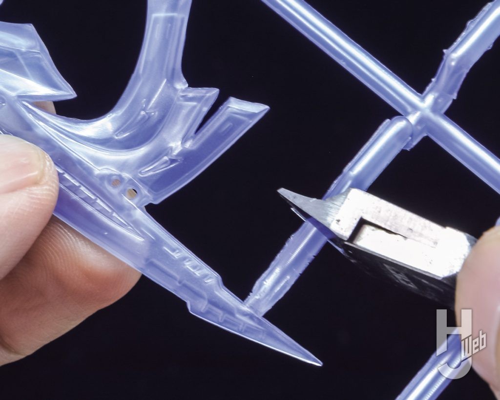 ゲートシオンマーク3のプラモデルの切り出しの画像その1