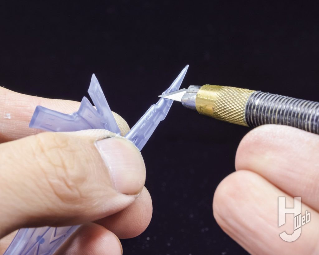 ゲートシオンマーク3のプラモデルの切り出しの画像その6