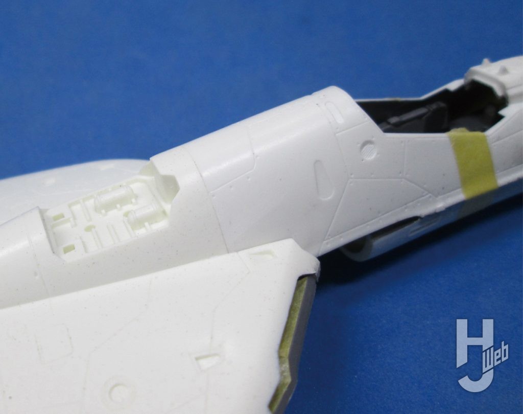 渡辺圭介製作「VF-0Sフェニックスゴースト装備」製作途中胴体