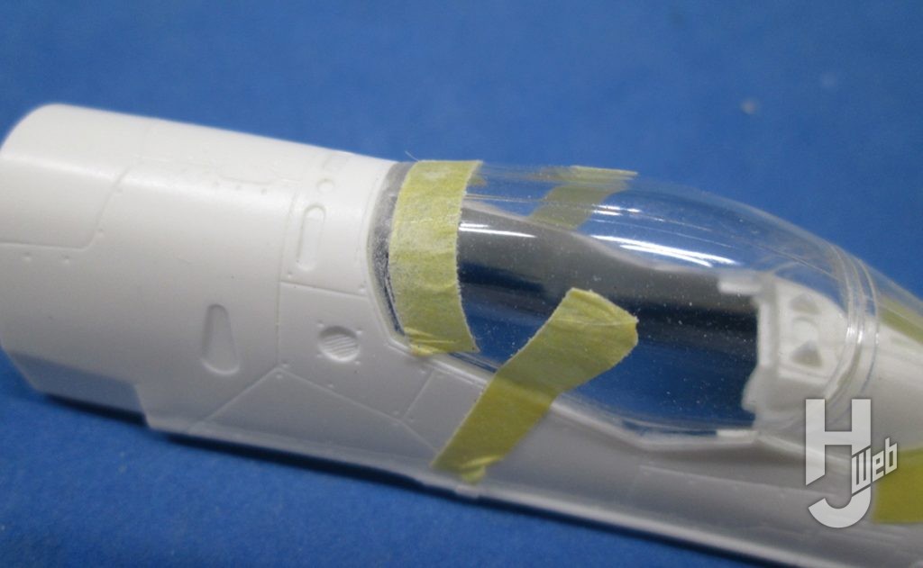 渡辺圭介製作「VF-0Sフェニックスゴースト装備」製作途中キャノピー