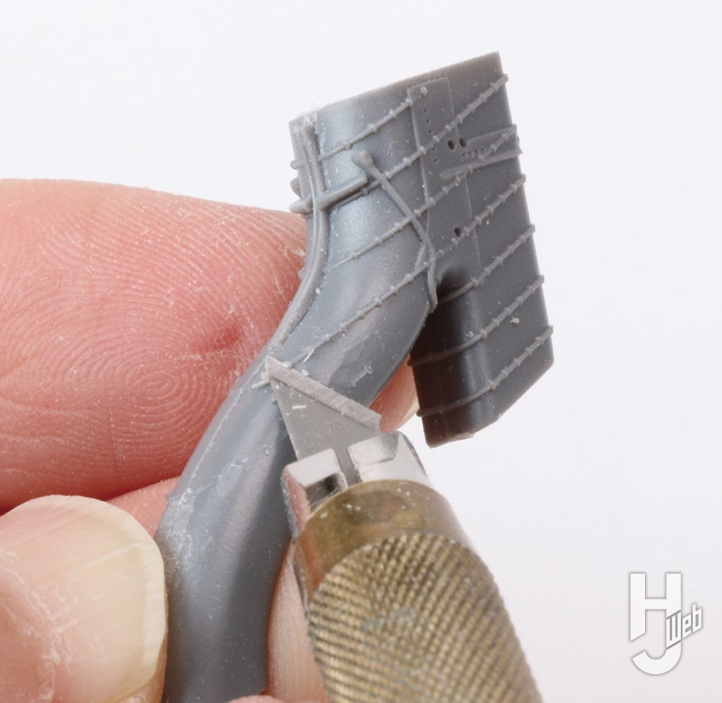 けんたろう製作「日本海軍重巡洋艦 高雄」製作中ディテールカット