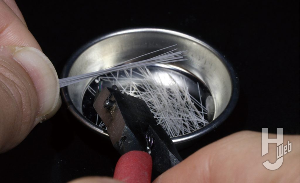 けんたろう製作「日本海軍重巡洋艦 高雄」製作中伸ばしランナーカット