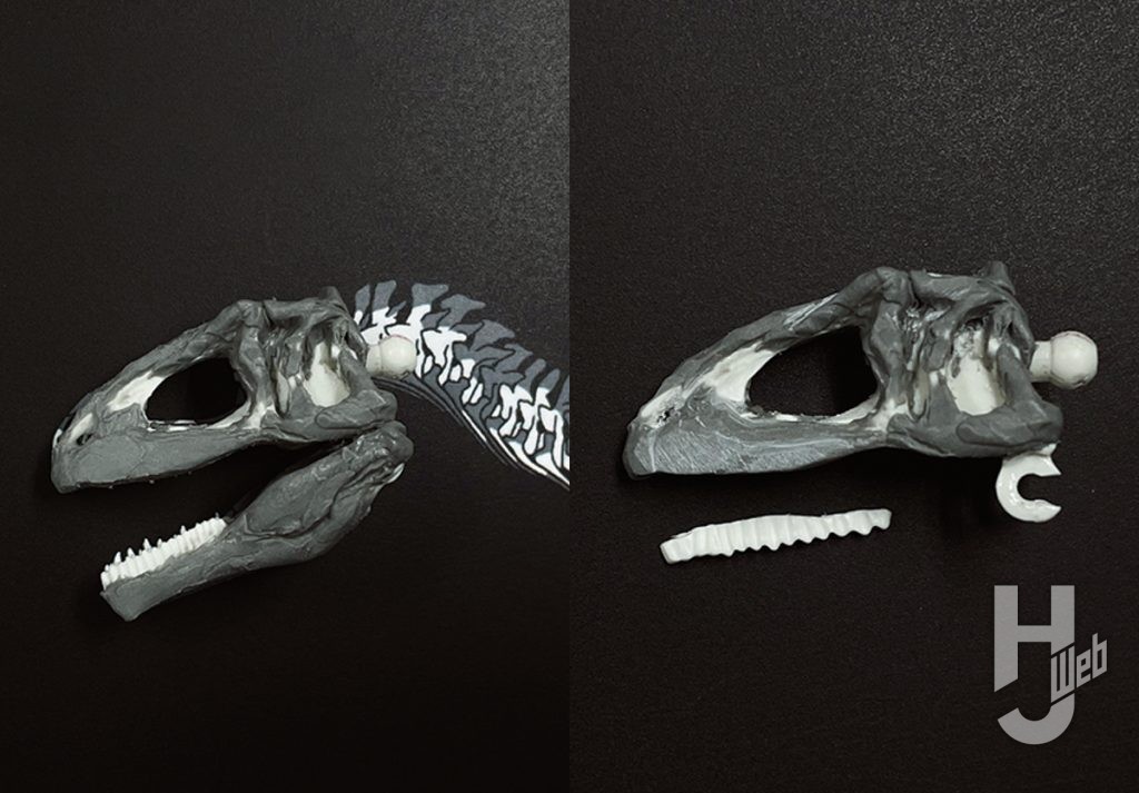 ウラベヒロト製作「ギガノトサウルス」製作中顎