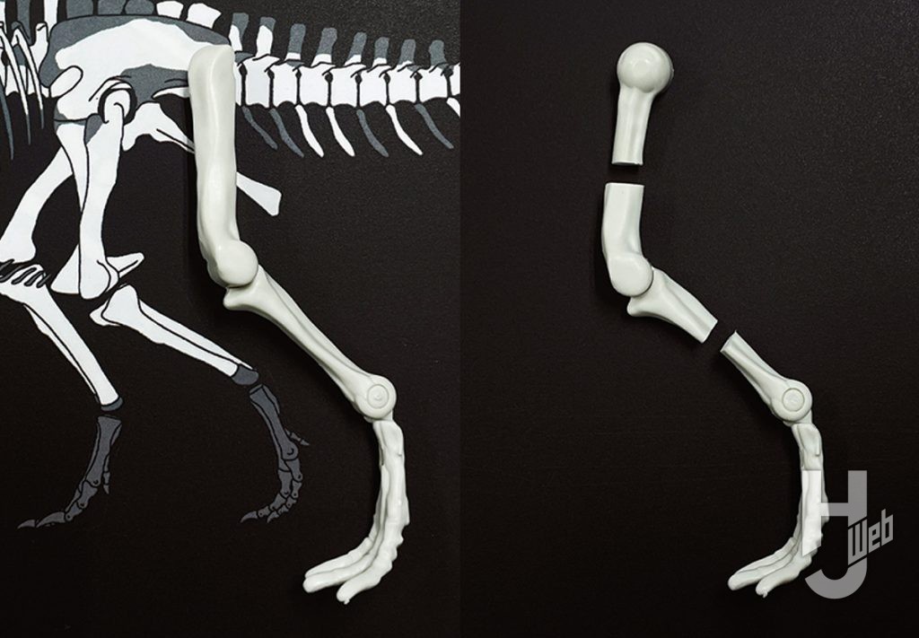 ウラベヒロト製作「ギガノトサウルス」製作中後肢