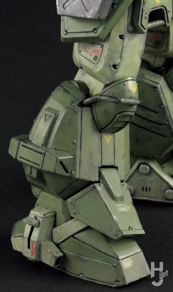 大森記詩製作「スコープドッグ-ターボカスタム［キリコ機］」右足アップ