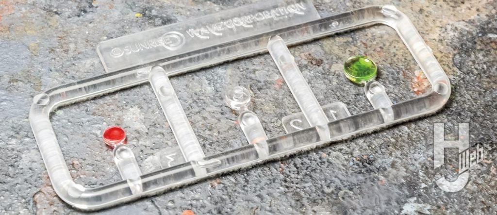 大森記詩製作「スコープドッグ-ターボカスタム［キリコ機］」製作中レンズパーツランナー