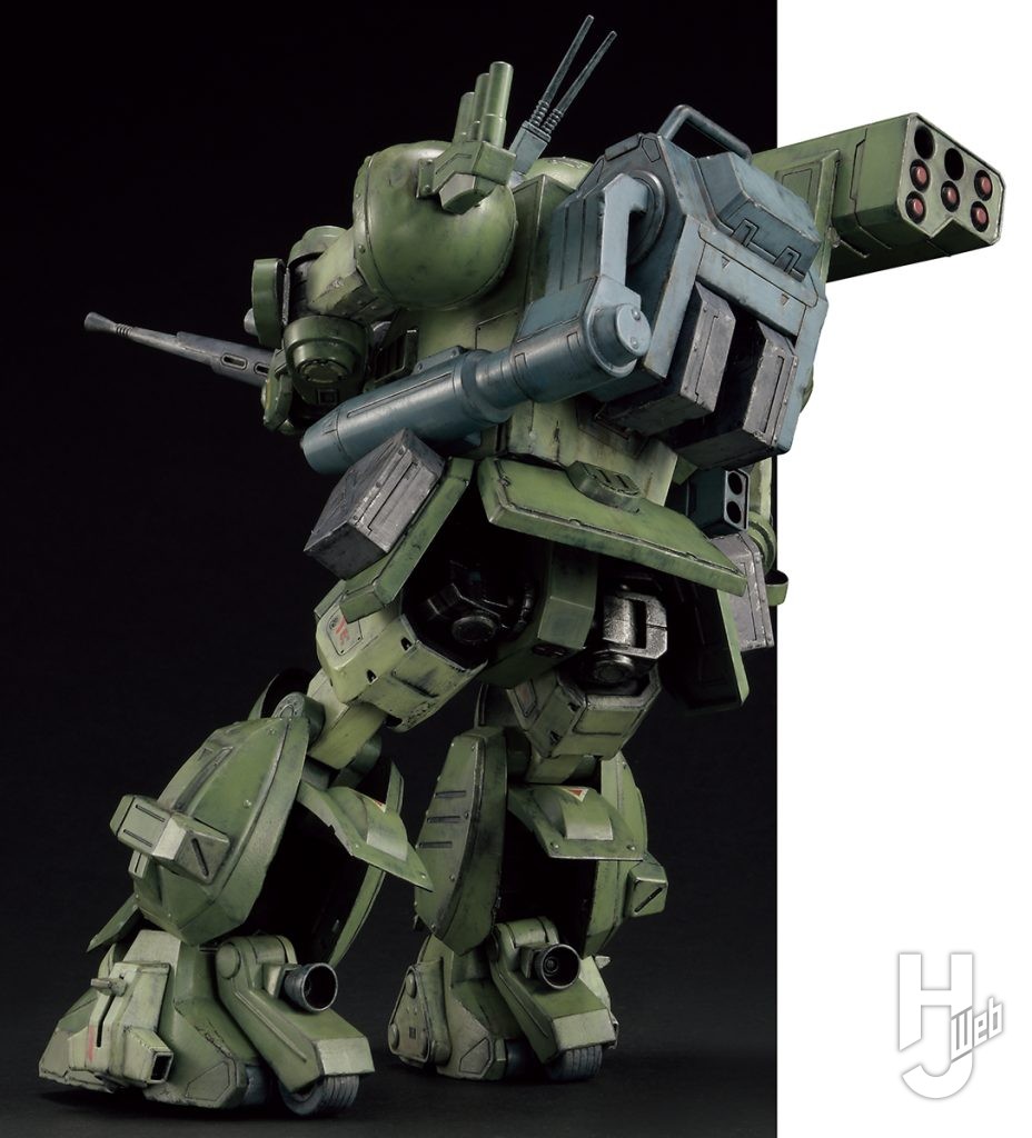 大森記詩製作「スコープドッグ-ターボカスタム［キリコ機］」ローラーダッシュポージング背面