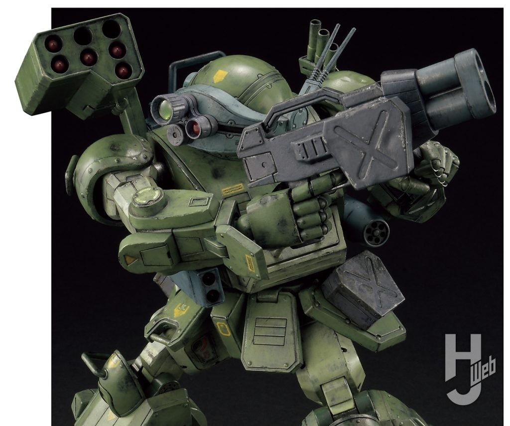 大森記詩製作「スコープドッグ-ターボカスタム［キリコ機］」武装上半身アップ