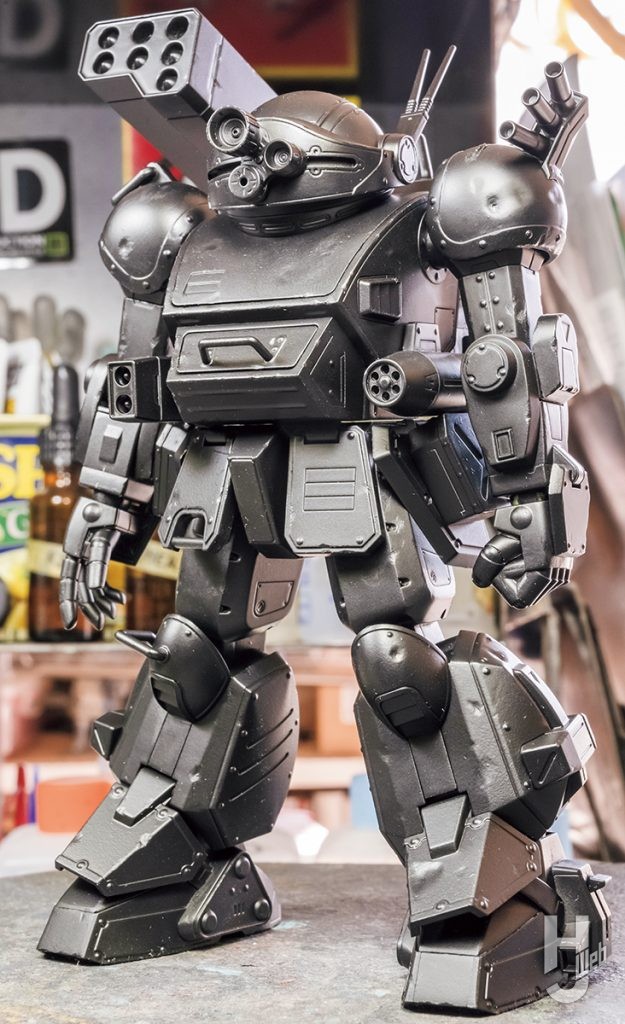 大森記詩製作「スコープドッグ-ターボカスタム［キリコ機］」製作中スクレーパー工作完了