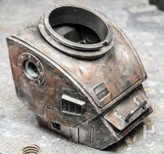 大森記詩製作「スコープドッグ-ターボカスタム［キリコ機］」製作中胸部