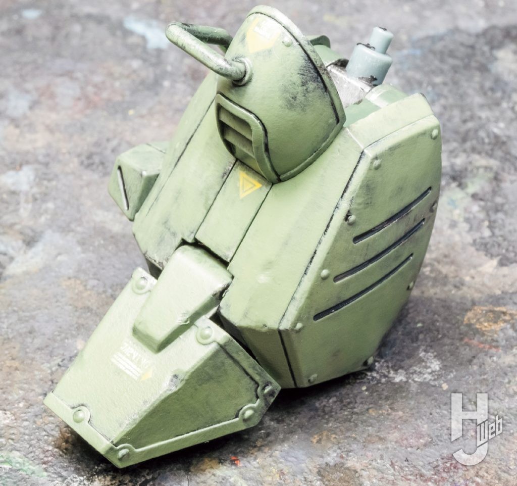 大森記詩製作「スコープドッグ-ターボカスタム［キリコ機］」製作中足