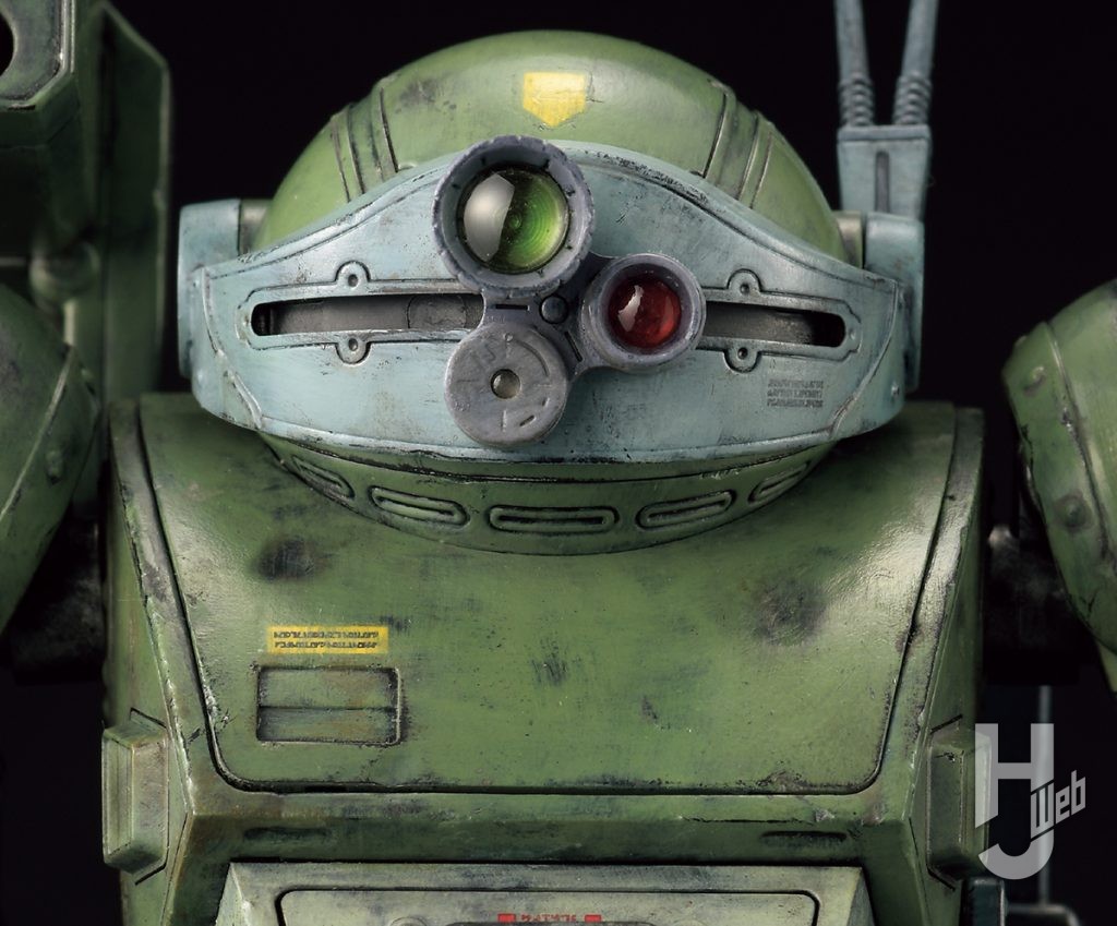 大森記詩製作「スコープドッグ-ターボカスタム［キリコ機］」顔アップ