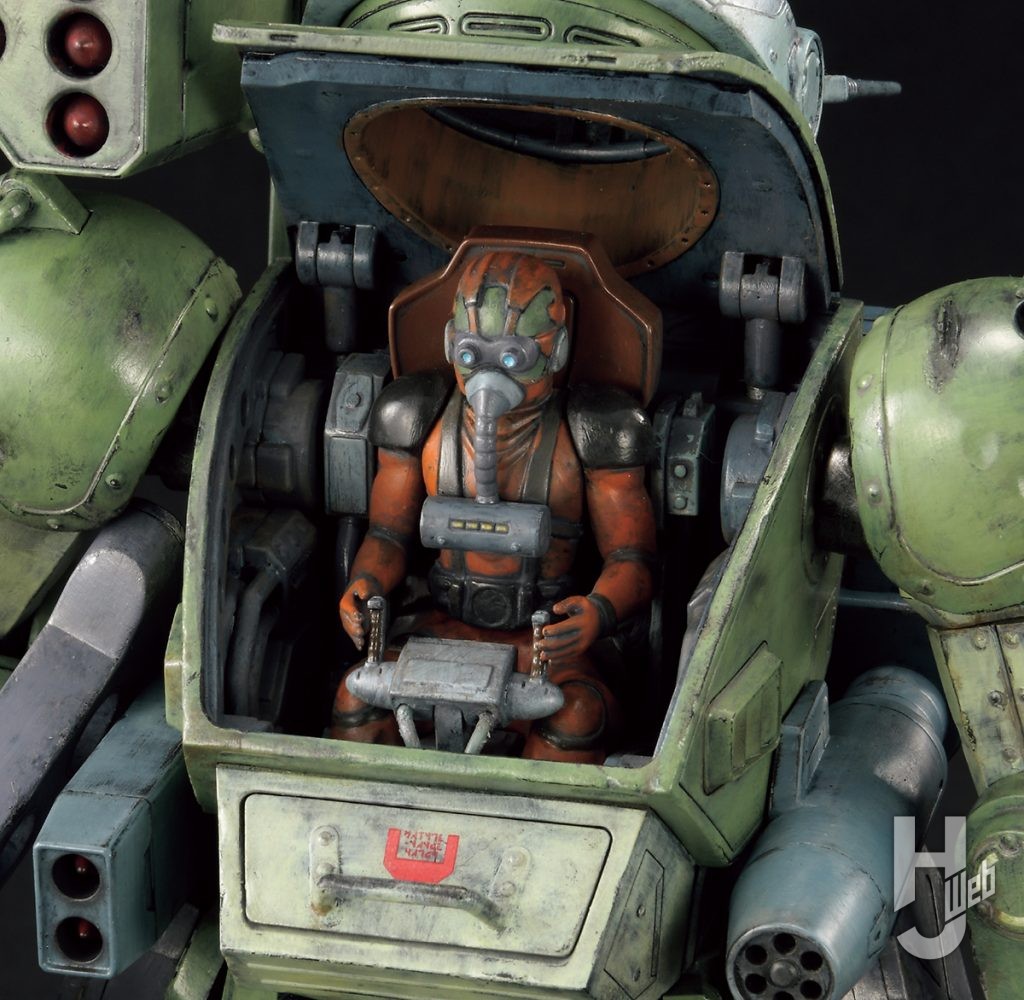 大森記詩製作「スコープドッグ-ターボカスタム［キリコ機］」胸部ハッチオープン