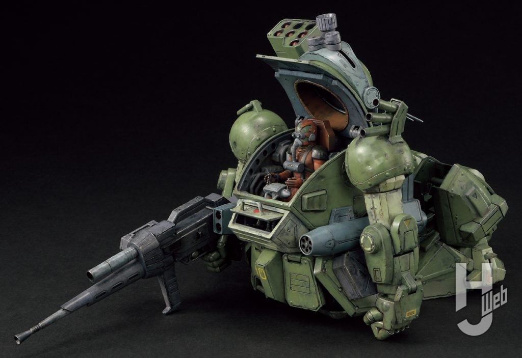 大森記詩製作「スコープドッグ-ターボカスタム［キリコ機］」降着姿勢