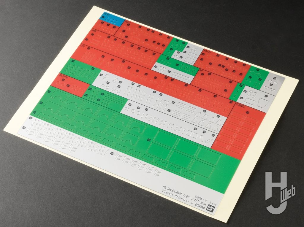 「PERFECT-GRADE-UNLEASHED-νガンダム」メタリック3Dシール