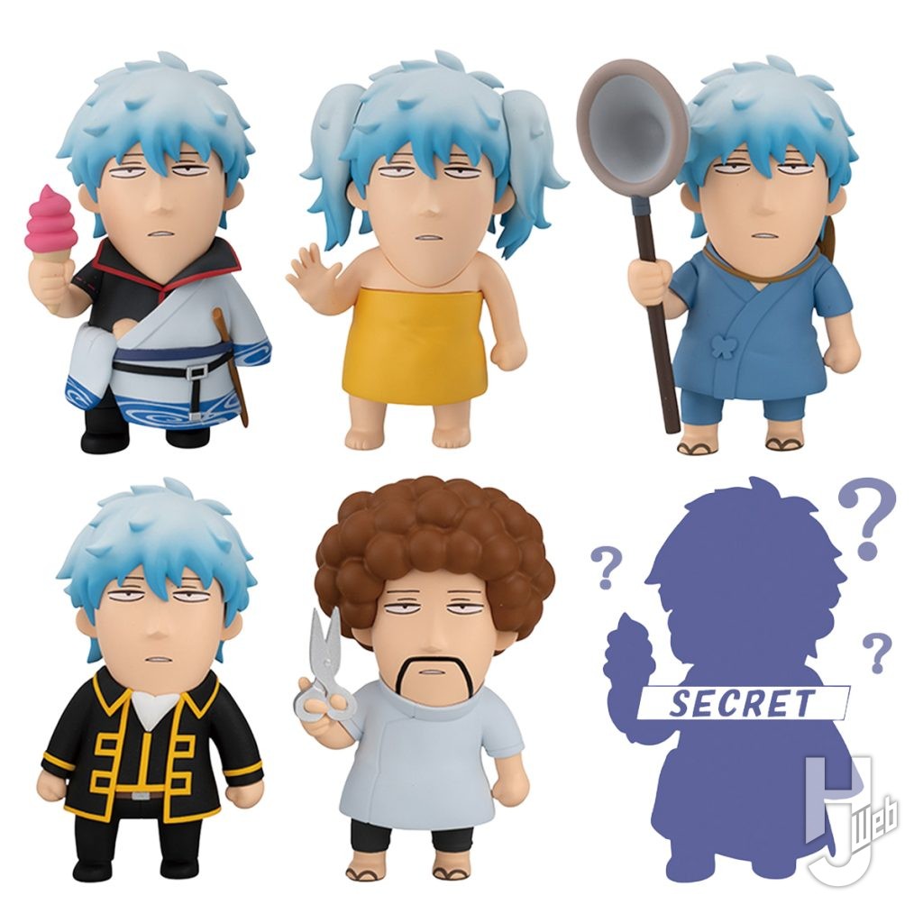 大川ぶくぶコラボの銀魂キャラクターのフィギュアの画像