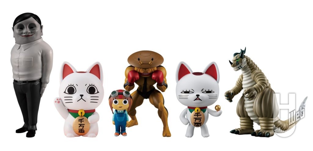 ダンダダンのソフビフィギュアのラインナップの画像