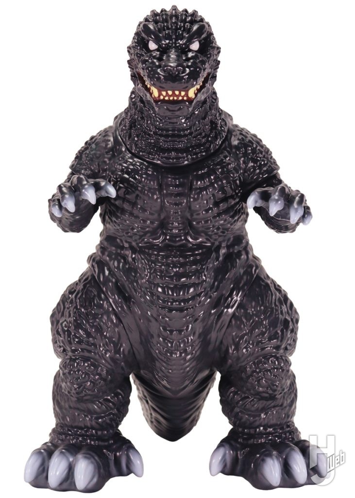 ゴジラのソフビフィギュアの正面の全体画像