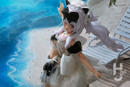 「ドレスアップボディ」を使ってFAガールを水着メイドスタイルにチェンジ！手芸素材を活用した衣装で独創的に仕立てる【フレームアームズ・ガール】