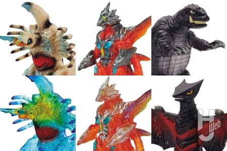 「ガメラ」シリーズのソフビが怒涛の新作ラッシュ！クリアー成型＆グラデーション塗装で見応え抜群！「ギャオス」や「レギオン」などライバル怪獣も勢揃い【CCP information】