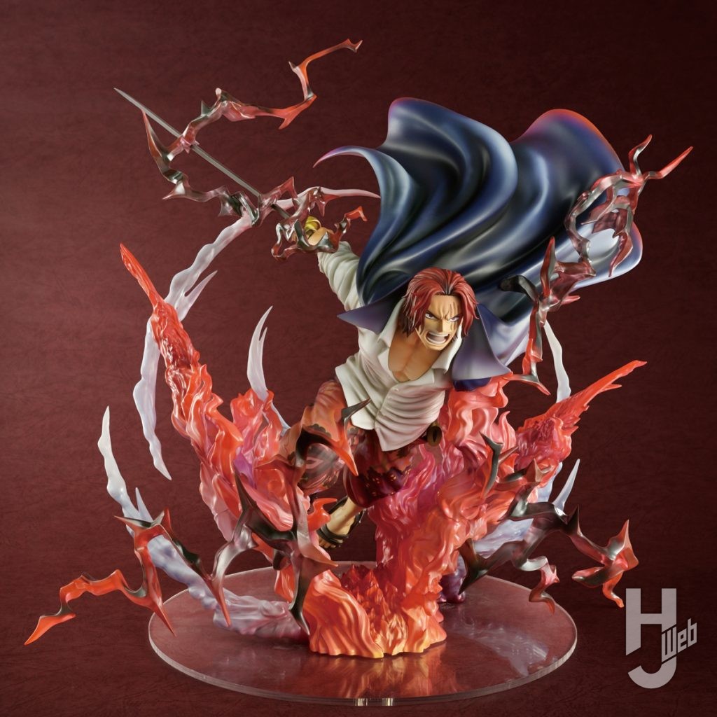 赤髪のシャンクスのフィギュアの全体画像