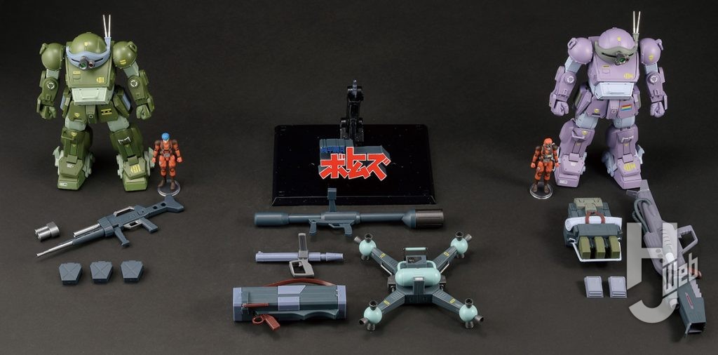 HI-METAL R スコープドッグ用武装オプションセット＋HI-METAL R スコープドッグ＋HI-METAL R スコープドッグ メルキア軍装備　装備　写真