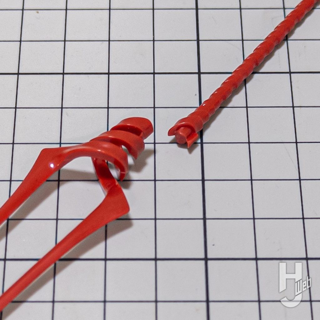 綾波レイのプラモデルの付属品の製作の画像