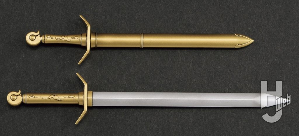 魔斬剣は抜刀、納刀状態がそれぞれ付属