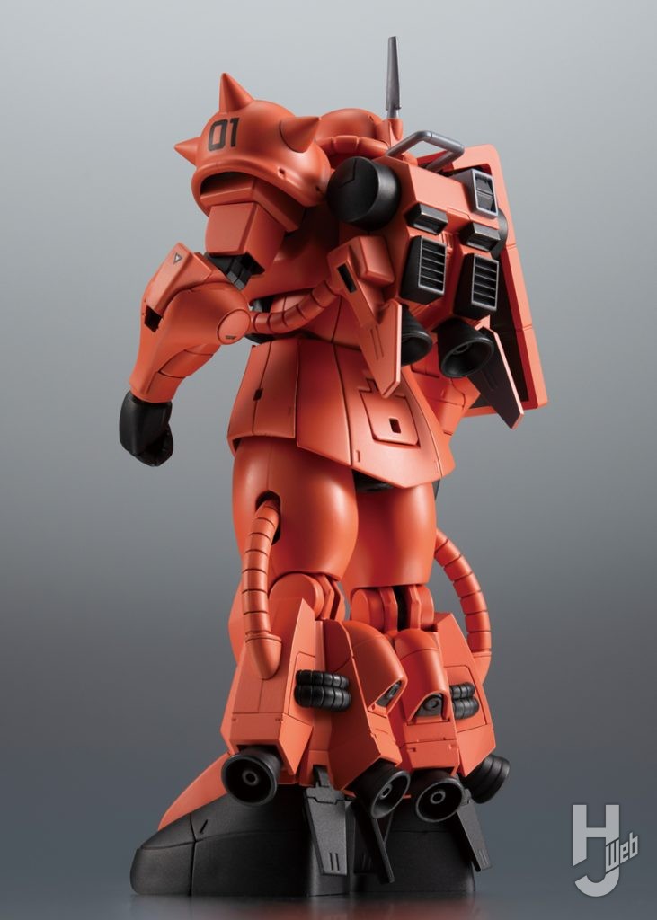 プロトタイプ高機動型ザクⅡのフィギュアの後ろ姿の全体画像