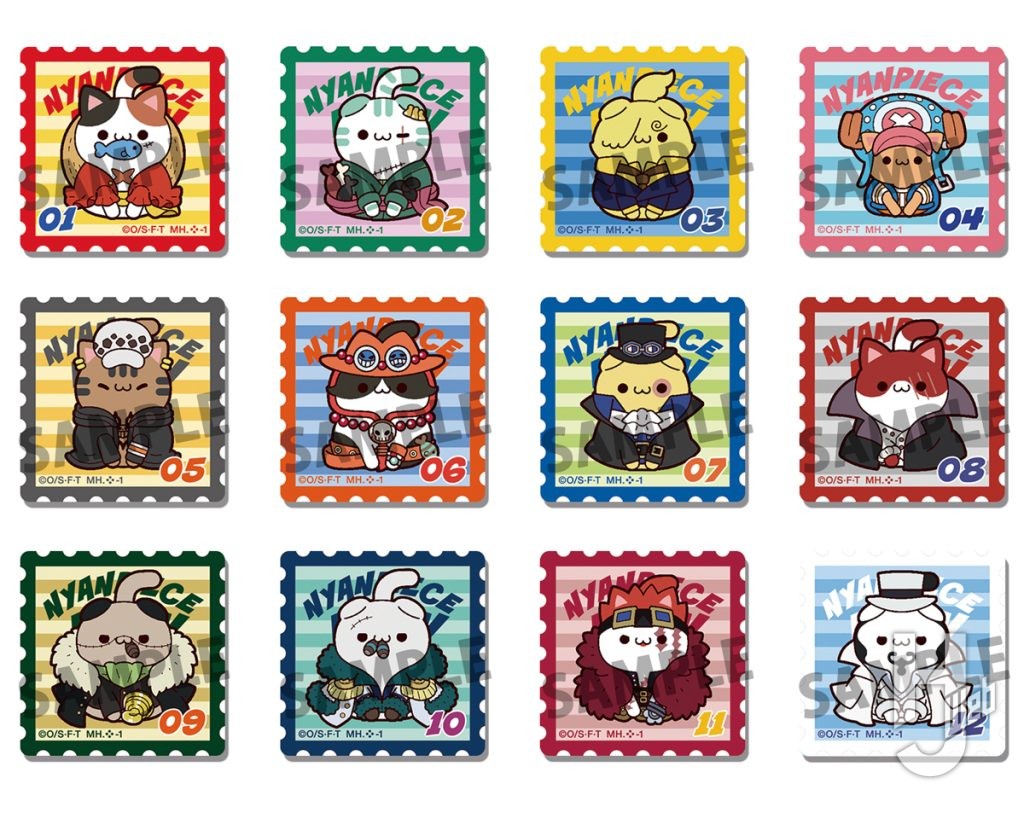 ニャンピースのアクリルステッカーの画像