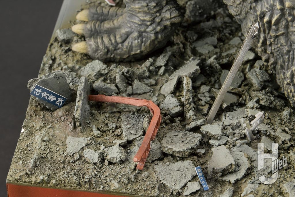 ジオラマの瓦礫　アップ2